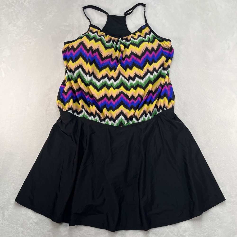 One Piece Swimsuit‎ Dress Womens XXL Coastal Beach Summer Outdoors Pool